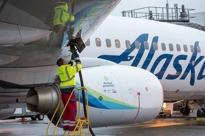 Alaska Airlines runs flight using fuel made from residual biomass