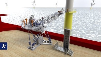 Ampelmann launches people and cargo transfer system for offshore wind industry