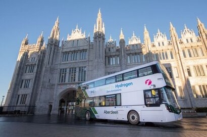 World’s first hydrogen double deckers start their routes in Aberdeen