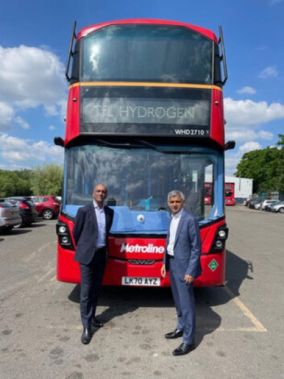 Mayor of London launches England’s first hydrogen double deckers