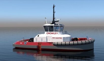 Crowley Maritime Corporation to build and operate the first US fully electric tugboat