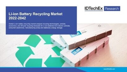 Unique models adopted by Li-ion battery recycling start-ups investigated by IDTechEx