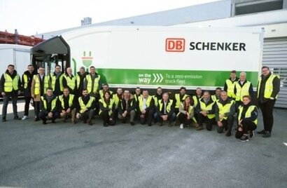 DB Schenker visits Volta Trucks contract manufacturing facility to see pre-production progress of the all-electric Volta Zero