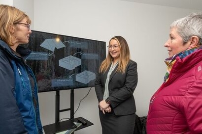 Special guests tour innovative sustainable housing development ahead of grand opening