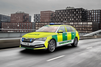 Skoda announces fleet of electrified vehicles for UK emergency services