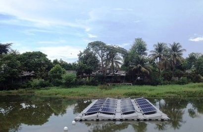 REC showcases floating solar PV installation in Indonesia