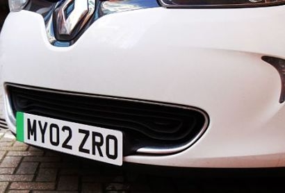 Green number plates get the go ahead for a zero-emission future