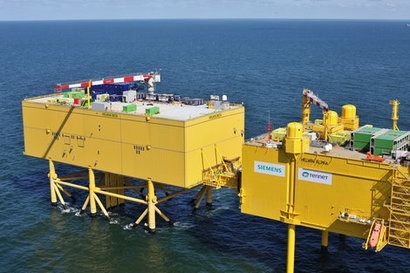 Siemens hands over fourth North Sea grid link to TenneT