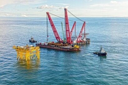 Jacket structure for Hollandse Kust offshore substation successfully installed