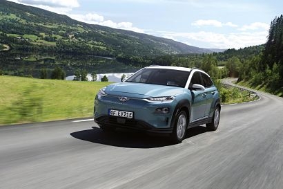 Hyundai Kona Electric now offers the longest range of any plug-in EV eligible for UK Government grant