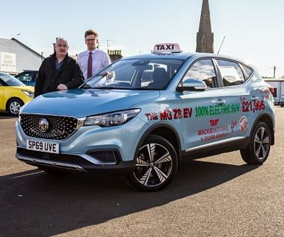 Tayport Taxis goes electric with new MG ZS EV