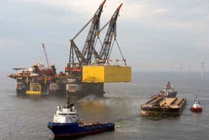 Siemens installs third HVDC platform in the North Sea for TenneT