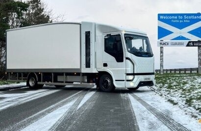 Tevva hydrogen-electric truck clocks up 350 miles in wintry range test