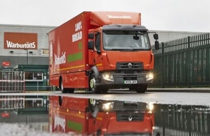 Warburtons first 16 tonne 100% electric truck goes on the road