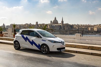 Malta’s first car-sharing club features 150 all-electric Renault Zoes