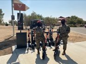 First-ever solar-powered e-scooter charging station launched at Edwards Air Force Base