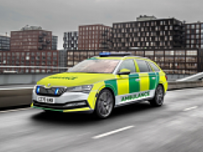 Skoda announces fleet of electrified vehicles for UK emergency services