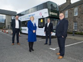 The world’s first hydrogen-powered double decker bus arrives in Aberdeen