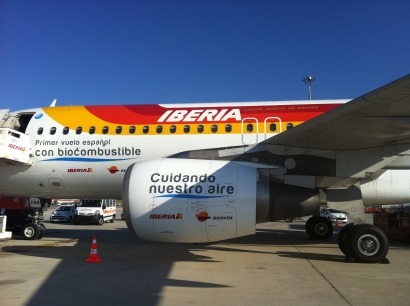 Iberia completes first commercial biofuel flight