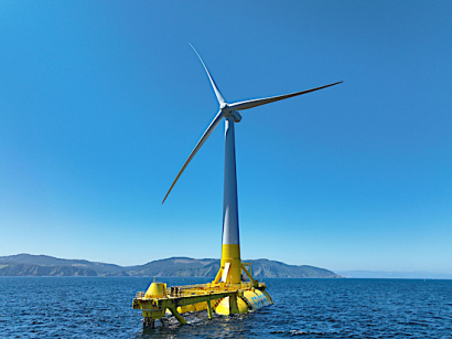 DemoSATH platform installed in the waters of the BiMEP test site, off the Basque coast