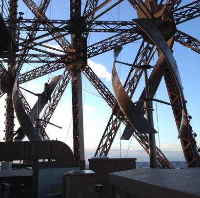Two wind turbines installed as part of Eiffel Tower renovation
