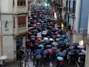 Los trabajadores de Gamesa se manifiestan en Pamplona