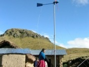 Small wind technology providing electricity for rural Peruvians