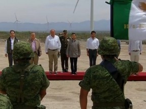 Inauguran el parque Eólica de Coahuila, de casi 200 MW de capacidad, el más grande del país
