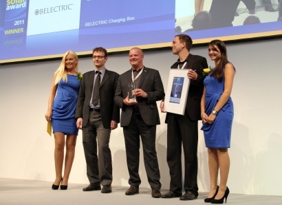 EV charging system receives prestigious Intersolar Award 2011