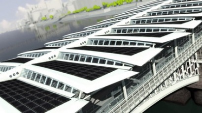 World’s largest solar bridge begins to take shape