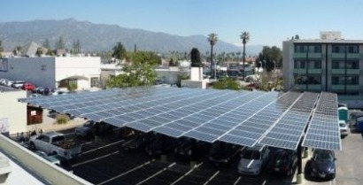 Clean transportation consortium unveils solar array atop headquarters