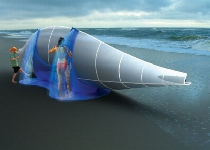 Fancy a solar and wind-powered musical shower?