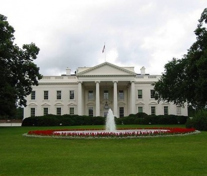 Solar panels installed at the White House