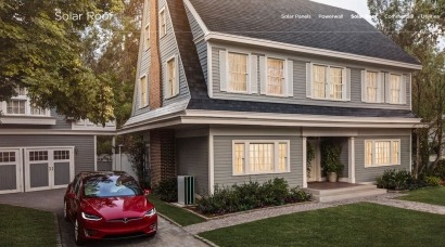Tesla begins taking orders for its solar roof tile systems