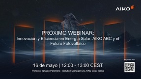 Aiko organiza un webinar sobre innovación y eficiencia para sistemas fotovoltaicos
