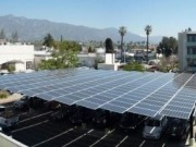Clean transportation consortium unveils solar array atop headquarters