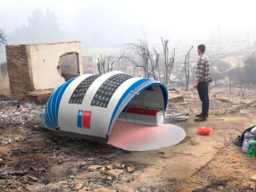 Diseñan una carpa para emergencias con paneles fotovoltaicos flexibles