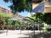 Así es la pérgola fotovoltaica de los Jardines de Safo, en Barcelona