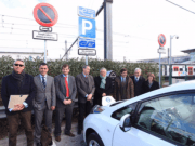 Tres estaciones de tren catalanas estrenan puntos de recarga para vehículos eléctricos