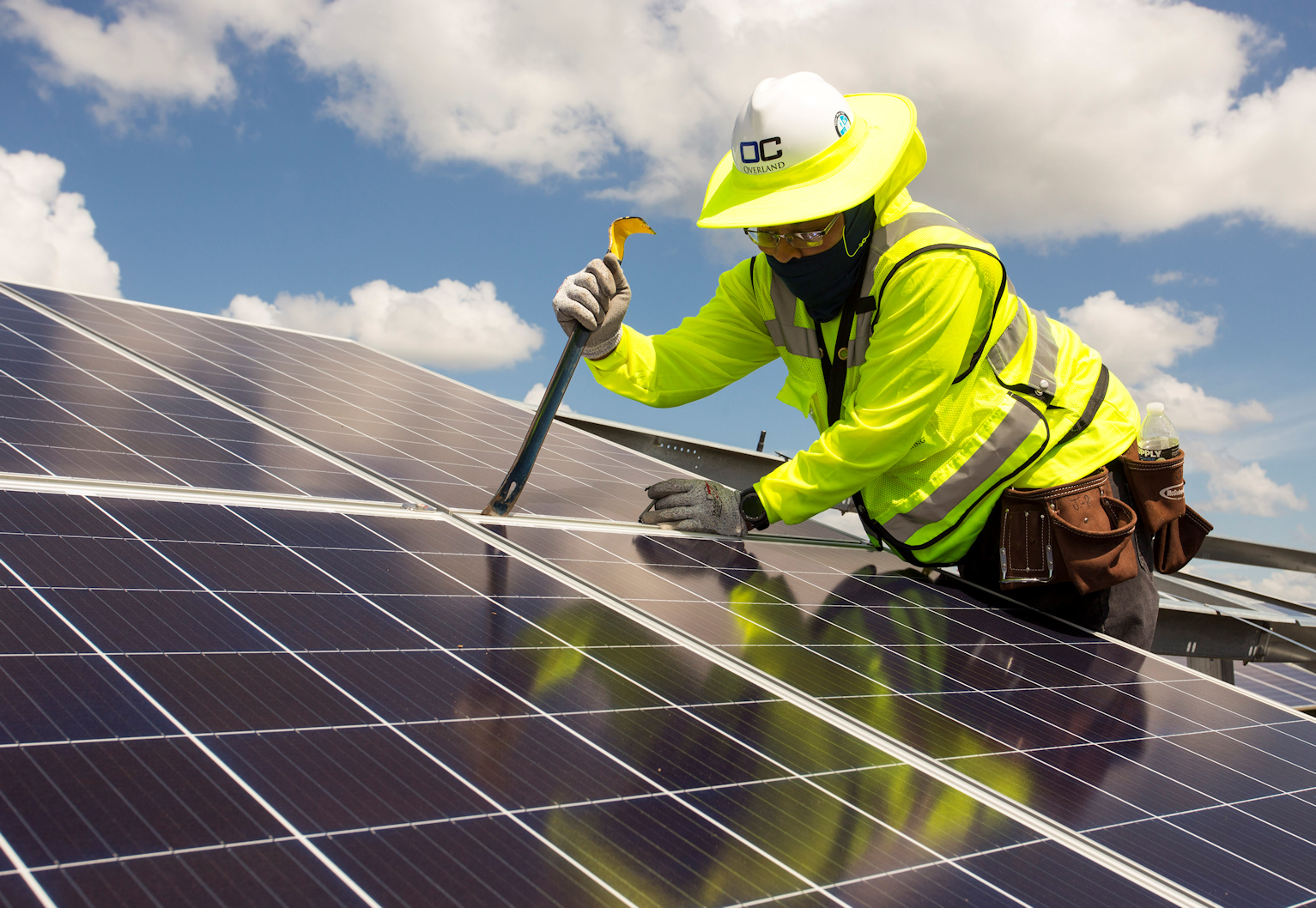 Sunshine Gateway Solar Energy Center Construction. Courtesy of NextEra