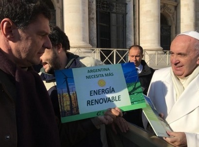 El Papa quiere que haya más renovables