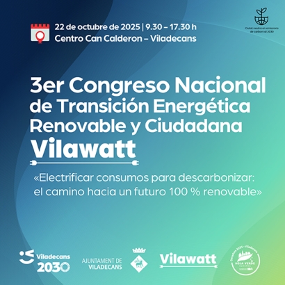 El Congreso Nacional Vilawatt situará el foco en la electrificación como motor de la descarbonización