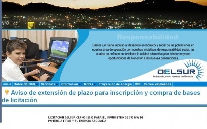Prorroga para licitaci&oacute;n de 350 MW