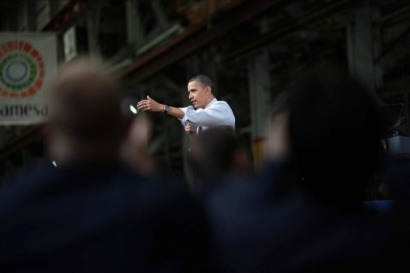 Obama visit&oacute; las instalaciones de Gamesa y volvi&oacute; a defender su plan energ&eacute;tico