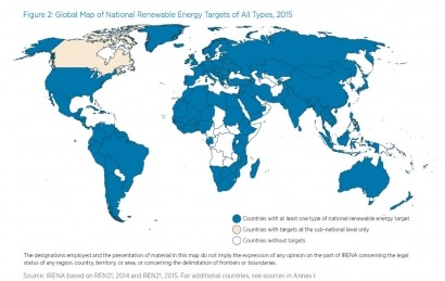 Renewable energy targets quadrupled globally since 2005, IRENA says