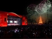 El mayor árbol de Navidad flotante y el más eficiente