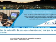 Prorroga para licitación de 350 MW