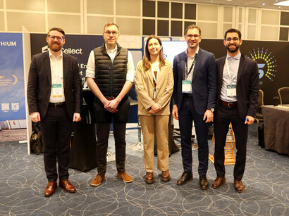 Leon Gosh and Claudius Jehle at the Energy Storage Summit in London 2026. Courtesey of volytica.